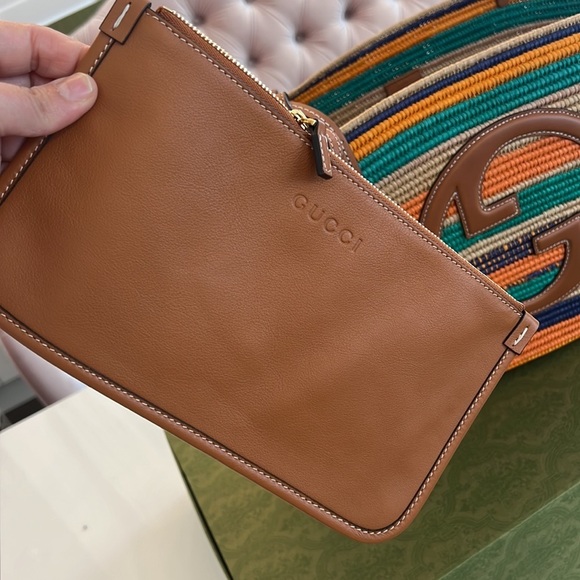 NWT AUTHENTIC GUCCI TOTE BAG WITH ROUND INTERLOCKING G - Picture 16 of 17